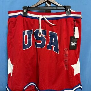 Brooklyn Cloth Red Mesh Shorts